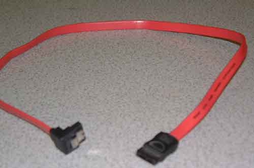15 inch SATA III Data Cable with Right-Angle Connector