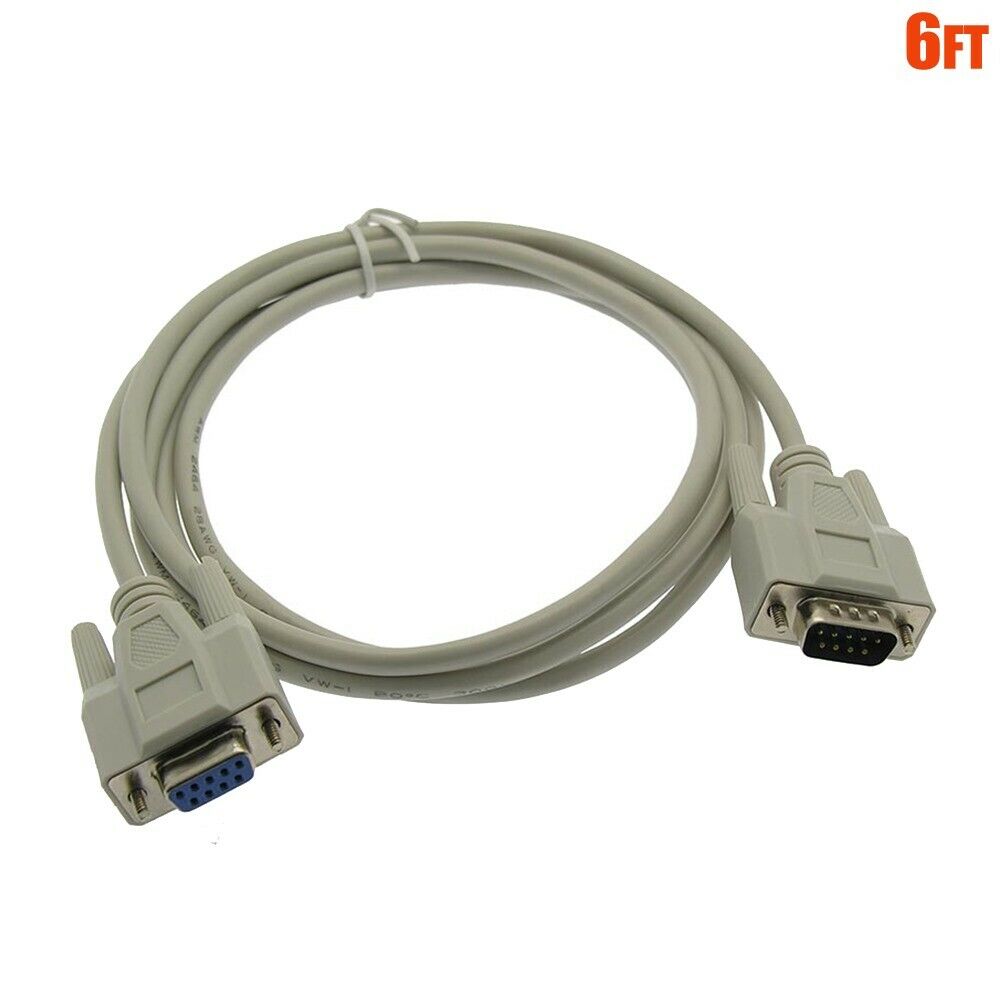 9 Pin Serial Extension Cable - 6 foot Long