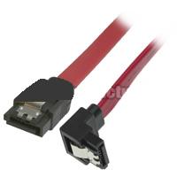 3ft SATA III 7 pin Data Cable with Side Right-Angle Connector With Latch