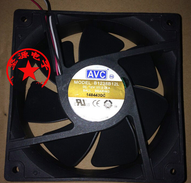 AVC B1238B12L 12cm case fan