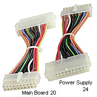 24 pin to 20 pin, 24 pin to 20 pin atx, 24 pin to 20 pin converter, conveter, computer parts, cable, power converter, psu converter