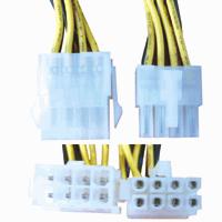 Motherboard P4 8-pin Power Extension Cable, Male to Female, 2x4pin, 18AWG, 12inch