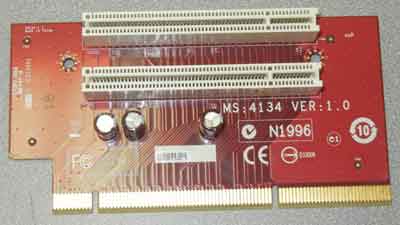 2U PCI riser card with 2 PCI slots, MS:4134 MSI Hetis G31 (MS-6470) Ver: 1.0