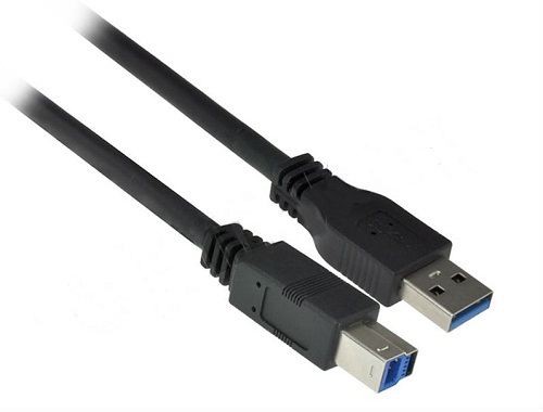 usb cable black, usb cable, usb 3.0 a male to b male cable, 3ft usb cable, usb 3.0 cable 3ft