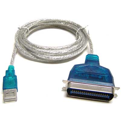 usb to parallel cable for connecting a parallel printer to usb port
