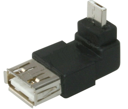 usb a female to micro usb a male, usb af to am 90 degree