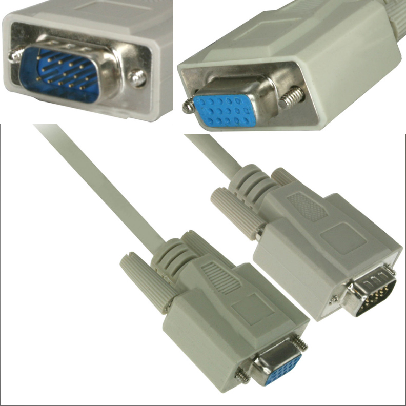 6ft VGA Male to Female Monitor Extension Cable