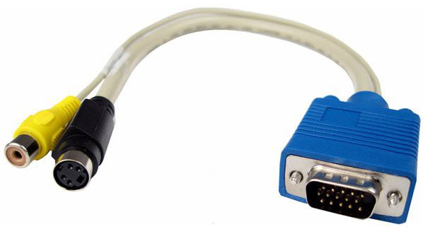 VGA cable, vga to S-Video, vga to RCA, Converter Adapter, cable,