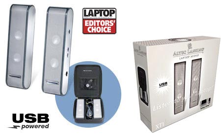 Silver, Altec Lansing XT1 Portable USB Speakers for Laptops, MP3 Players, and IPODs