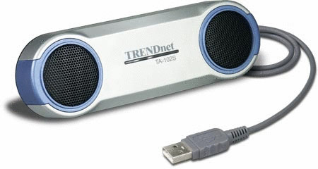 TRENDnet TA-102S PC Multimedia USB Speakers for Notebooks/Laptops