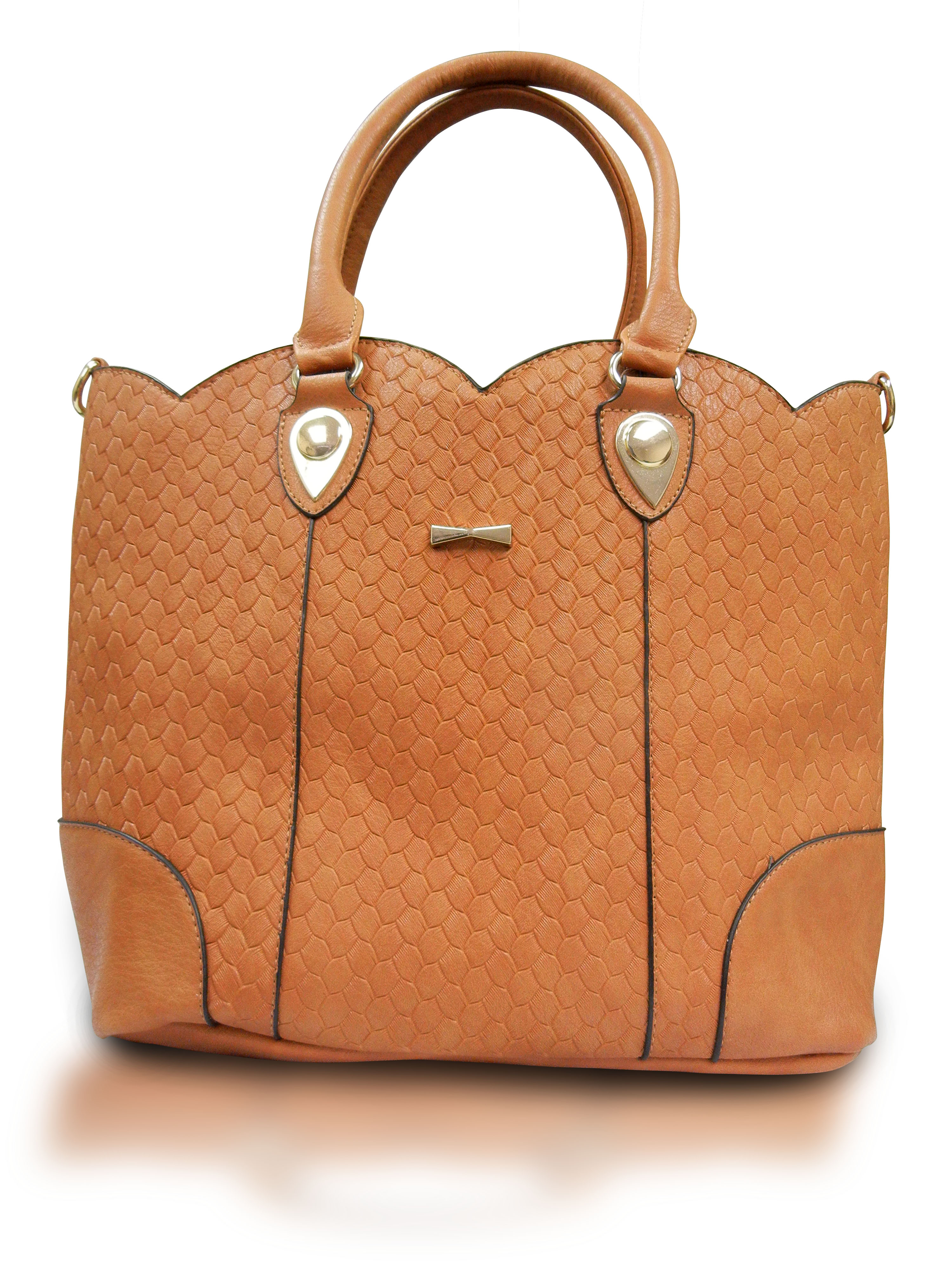 Large Ladies Handbag with removable straps,Tan, Camel color,