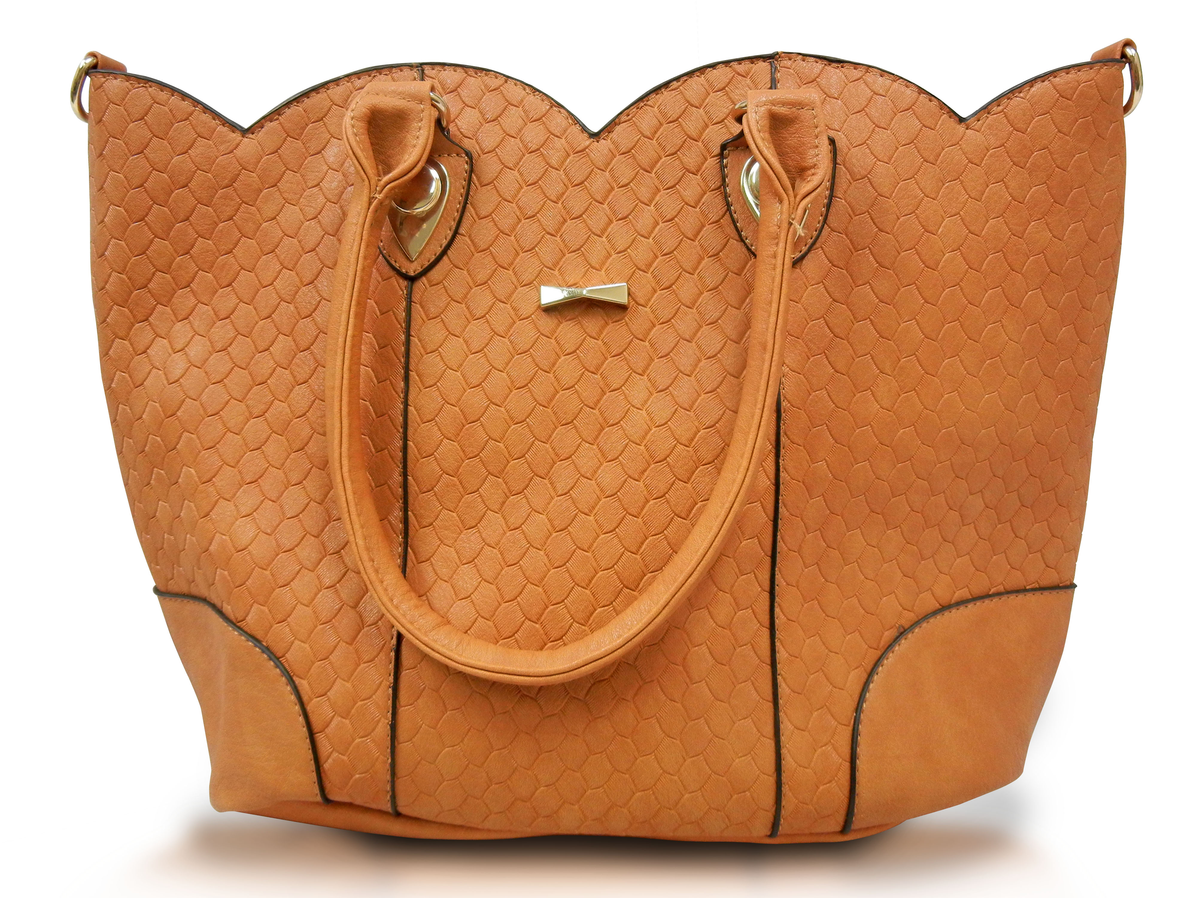 Large Ladies Handbag with removable straps,Tan, Camel color,