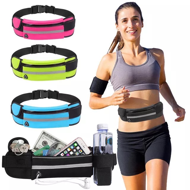 Light Belt Bag, Waist Bag, Fanny pack - water bottle holder