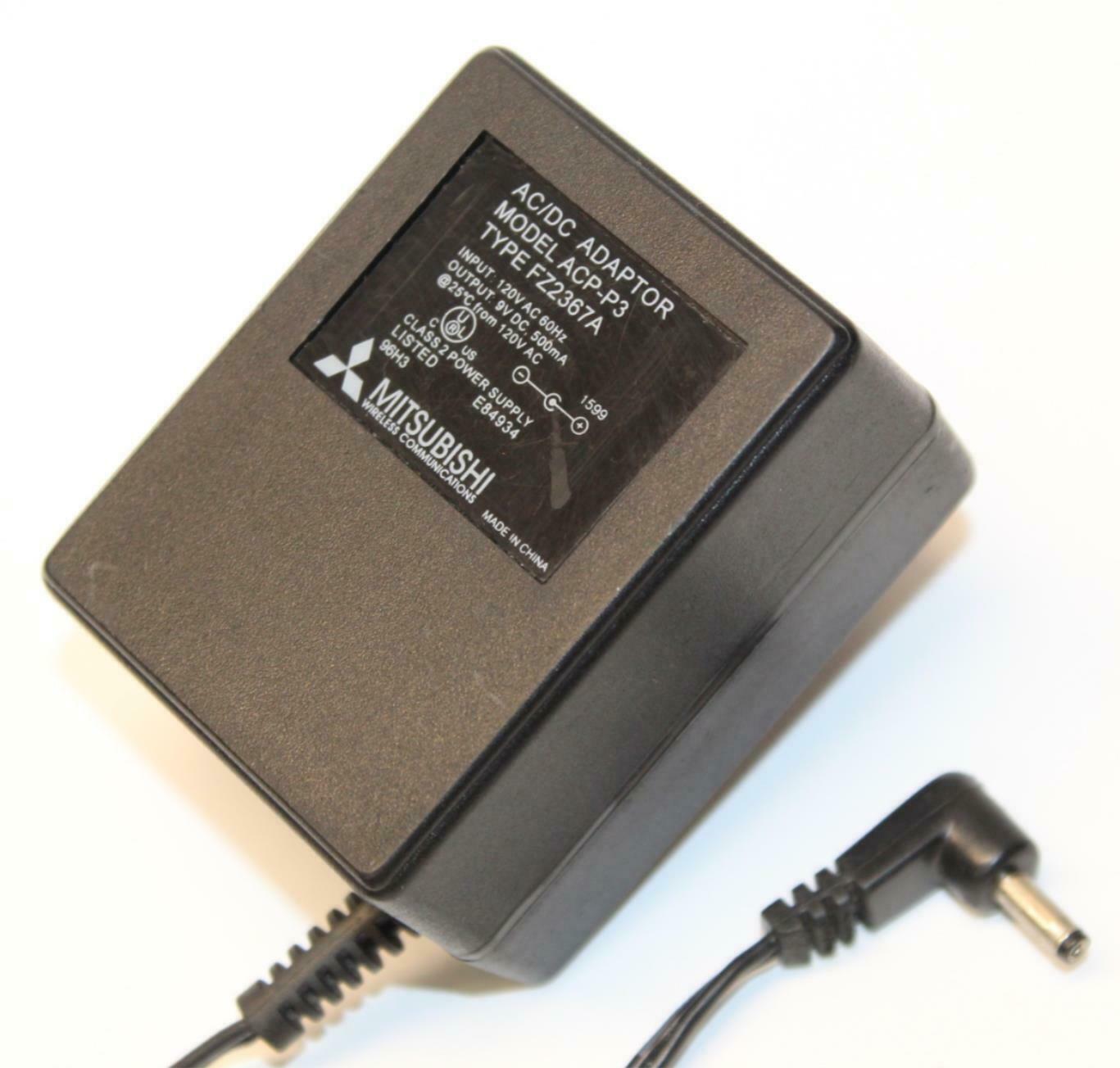 Mitsubishi ACP-P3 FZ2367A 9V 500mA ac adapter power supply