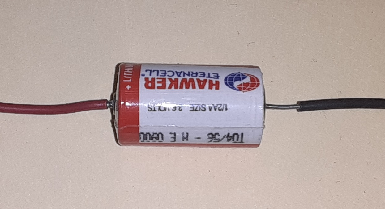 1/2 aa lithium cell, cmos battery Hawker Eternacell T04/56
