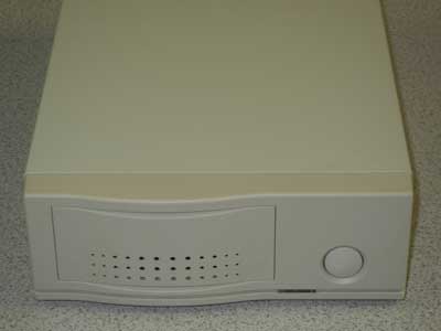Single bay external SCSI enclosure. External drive case for SCSI hard drives