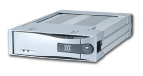 mobile dock for serial ata hard drives, removable frame and tray, drive module, data carrier, serial ata