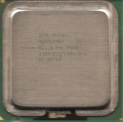 Intel P4 521 SL8HX. 2.80GHZ/1MB/800/04A socket 775