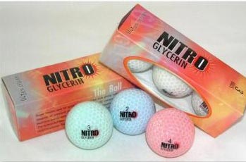 nitro glycerin crystal golf balls