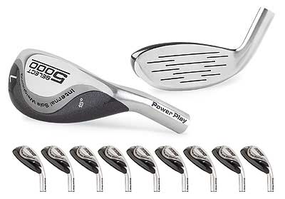 utility clubs - golf - power play select 5000 hybrid irons - for seniors - utility clubs, set, single, steel, graphite