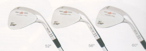 Set of three 3 matching wedges in lofts of 52, 56 and 60.  traditional finish xds tour