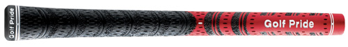 red and black grip by golf pride