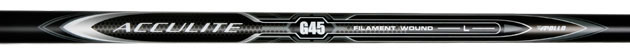 Apollo Acculite G45 graphite shaft, 45 grams only, filament wound