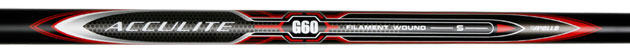 Apollo Acculite G60 graphite shaft, 60 grams only, filament wound