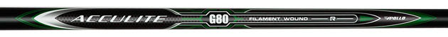 Apollo Acculite G80 graphite shaft, 80 grams only, filament wound