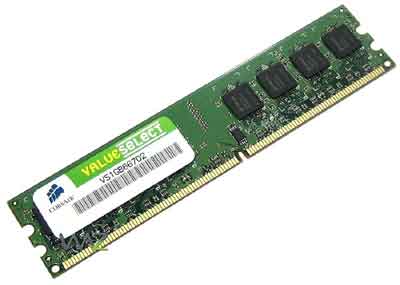 Corsair Memory  1GB DDR2 Memory - VS1GB667D2 