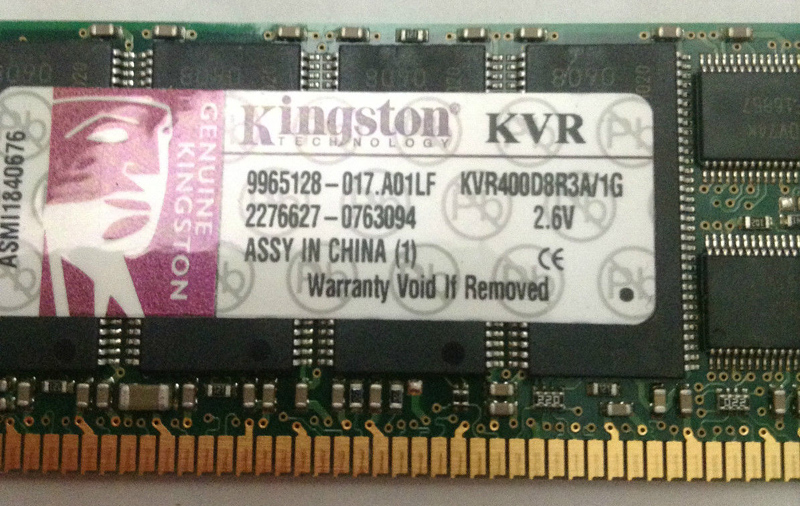 Kingston KVR400D8R3A/1G