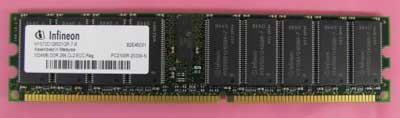 Infineon HYS72D128521GR-7-B, 1GB ECC memory, registered ecc ddr 266,