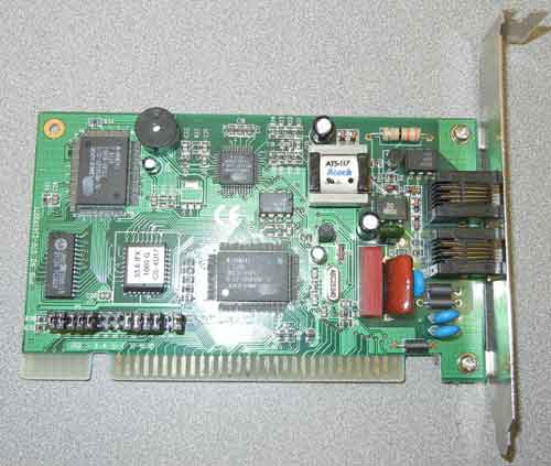 Atech 33.6 ISA internal modem. CL-MD4450C-SC-B chipset. 336IFXC3420 / 336IFX