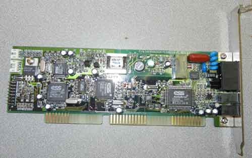 E-Tech P/N 54600002029 PC336ECA-PL ISA modem and sound card combo card