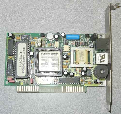 Zoom Telephonics Model 53510 ISA modem