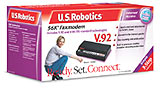 u.s. robotics 5686e v.92 external serial modem 56kbps