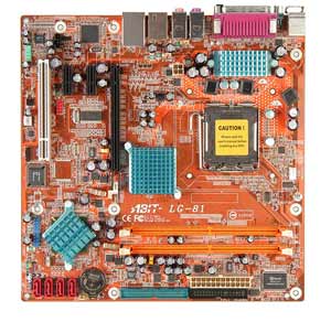 ABIT LG-81 Motherboard Socket 775,Pentium 4,Pentium 4 EE,Pentium D,Pentium XE,Celeron D,945G Chipset,1 PCI,DDR2,Onboard Audio,Lan,IDE,SATA,Micro ATX Form FActor