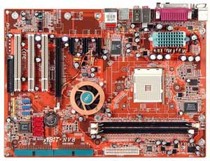 Abit NV8 Motherboard Socket 754,Athlon 64/Sempron,NVIDIA NF4-4X,3 PCI,1 PCI Express,DDR,Onboard Audio,Lan,IDE,SATA,RAID,ATX form factor