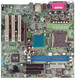 ABITÂ SG-80 Motherboard SocketÂ 775,Pentium 4,Pentium 4 EE,Pentium XE,Celeron D,661FX chipset,3 PCI,DDR,Onboard Audio,Video,Lan,IDE,SATA,RAID,Micro ATX Form Factor