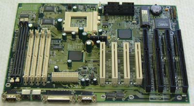Aopen ax5t socket 7 motherboard with 4 isa and 4 pci slots