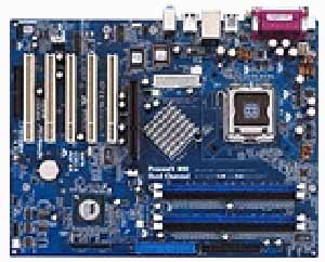 asRock 775V88+ Socket 775 Motherboard Intel Pentium 4 Architecture with integrated Video, Audio, LAN, USB, 5 PCI, 1 AGP8X/4X,  VIA PT880, 4 DDR400/333/266, SATA/RAID Support. 