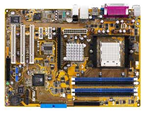 Asus A8S-X Socket 939 Motherboard AMD 64 Architecture with integrated Audio, LAN, USB, 1 PCI Express x16, 
        3 PCI, 2 PCI Express x1, SIS 756, 4 DDR400 Un-Buffered ECC, SATA/RAID 
        Support. 
