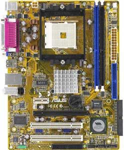 Asus A8V-VM Motherboard, Supports AMD Opteron   / Athlon 64 / Sempron processor in the Socket 754, VIA K8M890 chipset, 1 x PCIe x16, 1 x PCIe x1, 2 x 32-bit 33MHz PCI, DDR2, LAN, USB, IDE, SATA, RAID, Video, Audio, Micro-ATX Form Factor