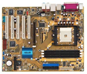 Asus K8N-E Deluxe Socket 754 Motherboard with Integrated Audio, LAN, USB, 5 PCI, 1 AGP, NVIDIA nForce3 250GB, DDR400/333/266 Support. 