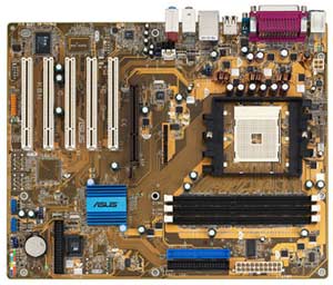 Asus K8N Socket 754 Motherboard with Integrated Audio, LAN, USB, 5 PCI, 1 AGP, NVIDIA nForce3 250GB, DDR400/333/266 Support. 