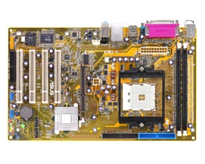 Asus K8U-X Socket 754 Motherboard with Integrated Audio, LAN, USB, 5 PCI, 1 AGP, ULI M1689, PC3200/PC2700/ PC2100 Support. 