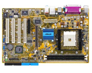 Asus K8V-X SE Socket 754 Motherboard with Integrated Audio, LAN, USB, 1 AGP8X, 4 PCI, VIA K8T800, 2 PC3200/PC2700/PC2100,    RAID/SATA Support. 