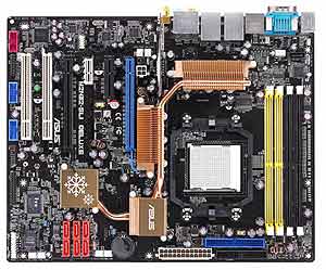 Asus M2N32-SLI DLX Socket AM2 Athlon 64 SLIMotherboard, Nvidia 590 Chipset, 2000/1600 MT/s FSB