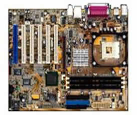 Asus P4GE-V/L motherboard - socket 478 motherboard,  Intel 845GE GMCH chipset, on-board audio, video and lan