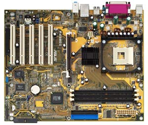 Asus P4800 socket 478 motherboard - supports Celeron D, Intel Prescott - on-board audio, lan and usb 2.0